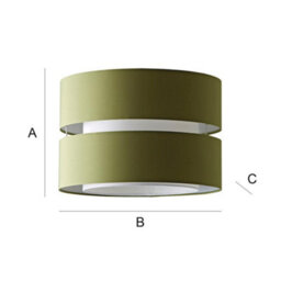 Valuelights Sophia Large Olive 2 Tier Ceiling Light Shade And Bulb (D)35Cm - thumbnail 9