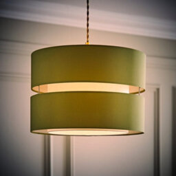 Valuelights Sophia Large Olive 2 Tier Ceiling Light Shade And Bulb (D)35Cm - thumbnail 3