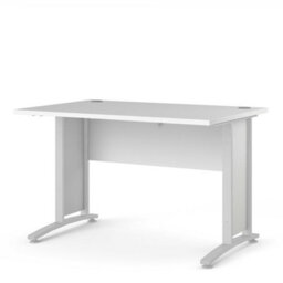 Wyld Haus Dris 120Cm White Office Desk Modern Wooden Design - thumbnail 5