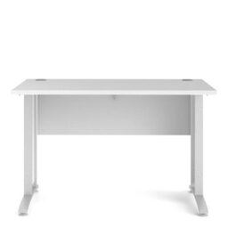 Wyld Haus Dris 120Cm White Office Desk Modern Wooden Design - thumbnail 4