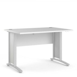Wyld Haus Dris 120Cm White Office Desk Modern Wooden Design - thumbnail 3