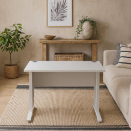 Wyld Haus Dris 120Cm White Office Desk Modern Wooden Design - thumbnail 2