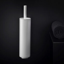 Cosmic Toilet Brush, White Matt, Freestanding Or Wall-Mounted. Collection Bwc - thumbnail 2