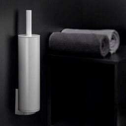 Cosmic Toilet Brush, White Matt, Freestanding Or Wall-Mounted. Collection Bwc - thumbnail 4