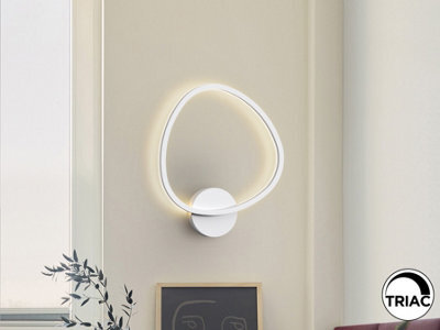 Luminosa Lighting Luminosa Opalis Integrated Led Wall Lamp White 3000K - Uk Stock - image 1
