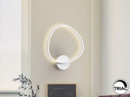 Luminosa Lighting Luminosa Opalis Integrated Led Wall Lamp White 3000K - Uk Stock - thumbnail 1