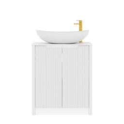 Royal Bathrooms Avenza 800mm Matt White Floor Standing Bathroom Vanity Unit 2 Door With Cesar Basin - thumbnail 6