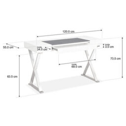 Homeology Adonis Walnut With Matte Black Legs Ergonomic Home Office Luxury Desk - thumbnail 4