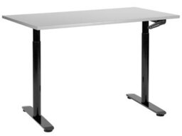Beliani Manual Adjustable Standing Desk Destinas Grey/ Black 120 Cm 72 Cm - thumbnail 2