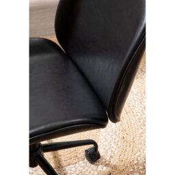 Orsina Comfortable Black Home Office Chair, Ergonomic Work From Office Chair, Movable Ergonomic Chair For Bedroom - thumbnail 6