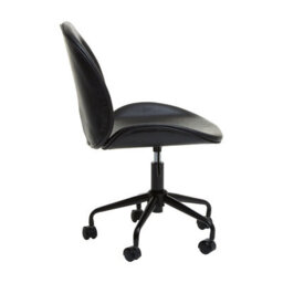 Orsina Comfortable Black Home Office Chair, Ergonomic Work From Office Chair, Movable Ergonomic Chair For Bedroom - thumbnail 3