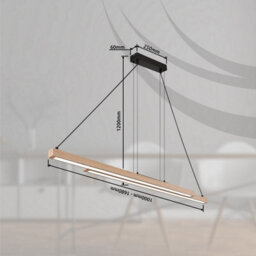 Luminosa Lighting Luminosa Grekkie Bar Pendant Ceiling Light Gold Led Dimmable 2700-6500K Remote Control Timer - thumbnail 9