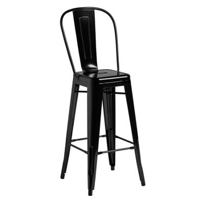 Marabel Bar Stool - Gloss Black