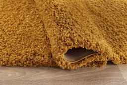 Modern Extra Large Small Soft 5Cm Shaggy Non Slip Bedroom Living Room Carpet Runner Area Rug - Gold 80 X 150 Cm - thumbnail 3