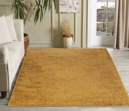 Modern Extra Large Small Soft 5Cm Shaggy Non Slip Bedroom Living Room Carpet Runner Area Rug - Gold 80 X 150 Cm - thumbnail 2