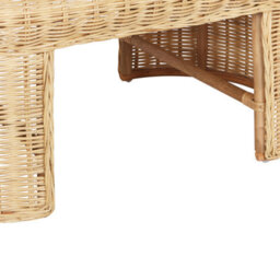 Wyld And Coco Natural Rattan Oval Garden Coffee Table 96 X 60 Cm - Outdoor Patio And Sunroom - thumbnail 5