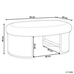 Wyld And Coco Natural Rattan Oval Garden Coffee Table 96 X 60 Cm - Outdoor Patio And Sunroom - thumbnail 4