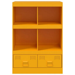 Berkfield Highboard Mustard Yellow 67X39X95 Cm Steel - thumbnail 6