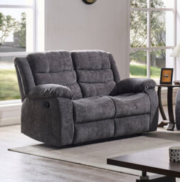 Amani Roma Recliner Sofa Two Seater Grey