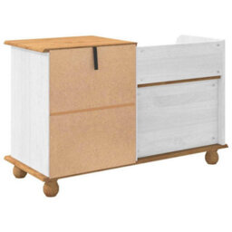 Walplus Entryway Storage Bench With Drawer Askim White 100 X 39 X 62 Cm - thumbnail 8