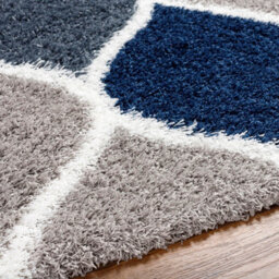 Livabliss Urban Shaggy-Modern Grey Charcoal Blue White Soft Plush Pile Living Bedroom Rug 200 X 290 Cm Easy Care, Non Shedding - thumbnail 3