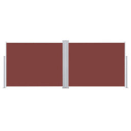 Walplus Retractable Side Awning Garden Sun Shade Canopy Gazebo For Back Door, Porch, Patio Brown 140X1000 Cm - thumbnail 4