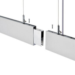 Luminosa Lighting Luminosa Kingsley Integrated Led Linear Baton Pendant Bar Silver Anodised, Frosted Ip40 - thumbnail 3