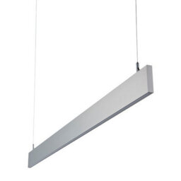 Luminosa Lighting Luminosa Kingsley Integrated Led Linear Baton Pendant Bar Silver Anodised, Frosted Ip40 - thumbnail 2