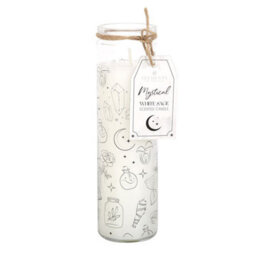 Mystical White Sage Tube Candle For Cleansing & Energy Wardoff