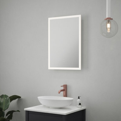 FNX Bathrooms Fnx Belice Led Illuminated Bathroom Mirror With Demister & Shaver Socket, 700X500mm Ip44 - image 1