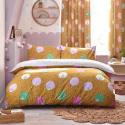 Peter Rabbit™ Dotty Double Duvet Cover Set, Polyester, Cotton, Ochre - thumbnail 2
