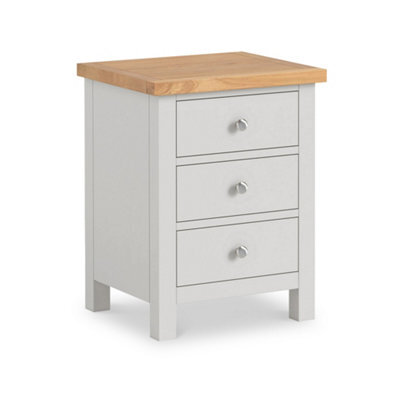 Farro Xl Grey Bedside Table Fully Assembled - By Roseland Furniture - image 1