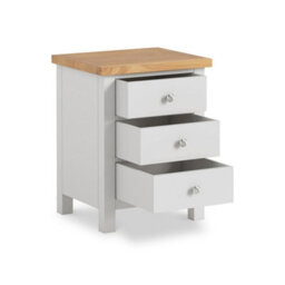 Farro Xl Grey Bedside Table Fully Assembled - By Roseland Furniture - thumbnail 4
