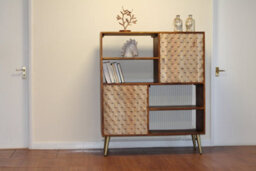 Cnc Retro Display Unit With Shelves And Cupboards - thumbnail 5