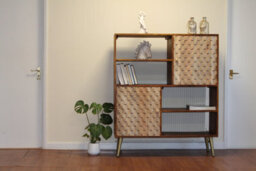 Cnc Retro Display Unit With Shelves And Cupboards - thumbnail 4