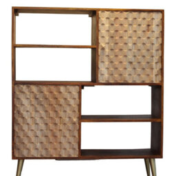 Cnc Retro Display Unit With Shelves And Cupboards - thumbnail 3