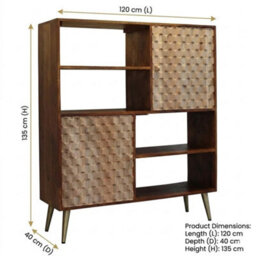 Cnc Retro Display Unit With Shelves And Cupboards - thumbnail 9
