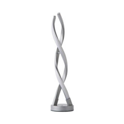 Valuelights Infinity Matte Silver Double Twist Integrated Led Table Lamp - thumbnail 2