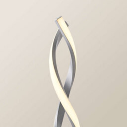 Valuelights Infinity Matte Silver Double Twist Integrated Led Table Lamp - thumbnail 3