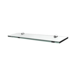 Emke Wall Mounted Glass Shelf, Glass Floating Storage Shelf, 430X92X8mm - thumbnail 1