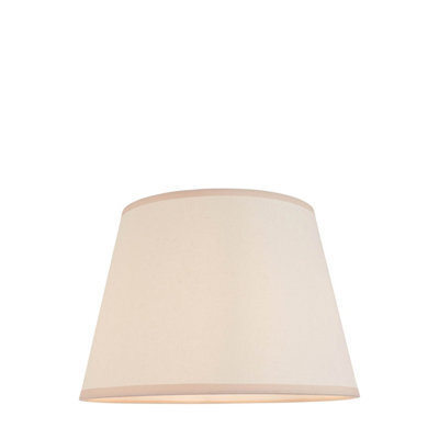 Loops Elegant 35Cm Vintage White Tapered Lamp Shade With Almond Edging For Stylish Lighting - image 1