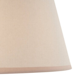 Loops Elegant 35Cm Vintage White Tapered Lamp Shade With Almond Edging For Stylish Lighting - thumbnail 2