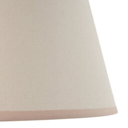 Loops Elegant 35Cm Vintage White Tapered Lamp Shade With Almond Edging For Stylish Lighting - thumbnail 3