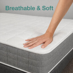 Sloomy 4Ft Premium Active Hybrid 25 Cm Deep Bonnell Sprung Memory Line Quilted Roll Mattress - Small Double - thumbnail 8