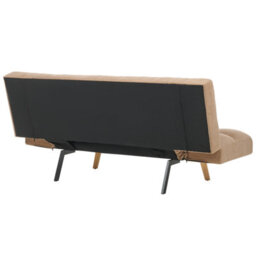 Beliani Sofa Bed 2 Seater Ingaro Fabric Light Brown - thumbnail 7