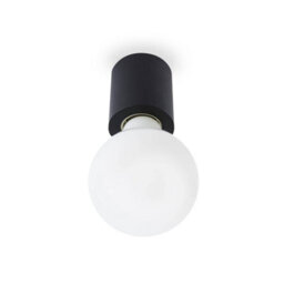 Luminosa Lighting Luminosa Ten 1 Light Indoor Candle Wall / Ceiling Light Black, E27 - thumbnail 2