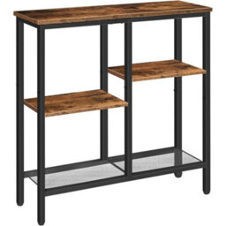 Industrial 4 Tier Storage Console Hallway Sofa Table - thumbnail 3