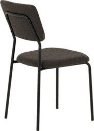 Seconique Sheldon Chairs Set Of 4 In Grey Boucle Fabric - thumbnail 3