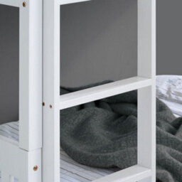 Suzie White Solid Pine Wooden Bunk Bed Frame - 3Ft Single - thumbnail 4