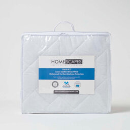 Homescapes Cot Bed Quilted Waterproof Mattress Protector 70 X 140 Cm, Pack Of 2 - thumbnail 5